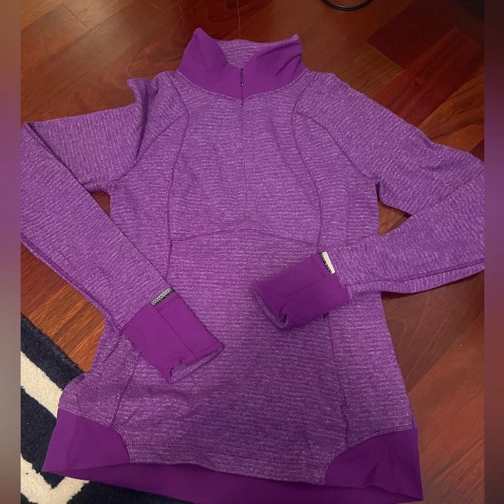 Lululemon purple quarter zip - Picture 2 of 5